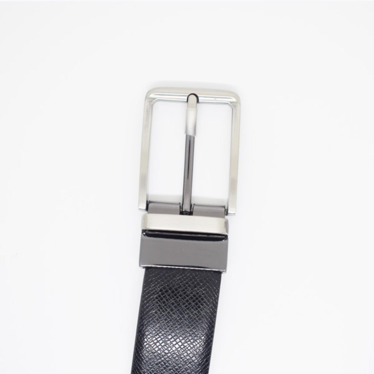Both Side Usable Official Original Leather Men Belts Of Leather Belt Luxury Design Pin Buckle Belts For Jeans Black And Brown Retro Waist Strap Belt Classic Formal Casual